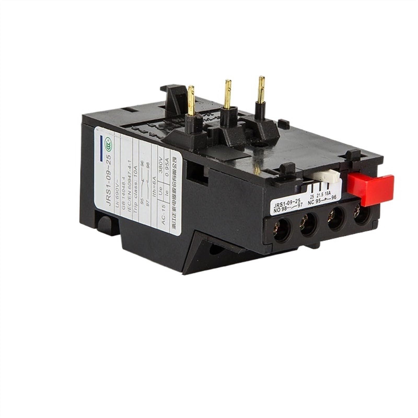 WEUSANXPL Thermal relay overload protection relay JRS1-09～25/Z temperature overload protector overcurrent(JRS1-09-25/Z 13-18A)