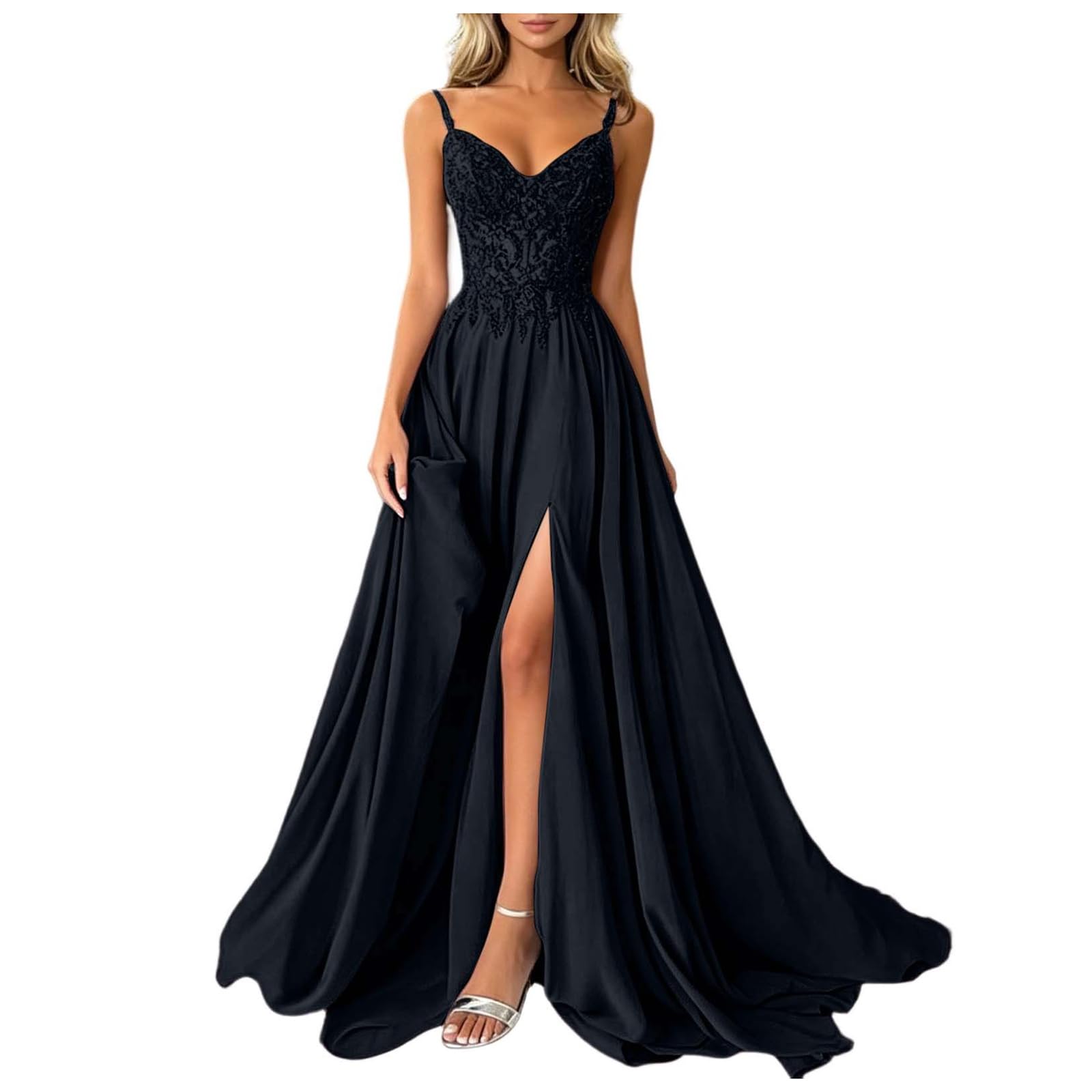 Vestidos Boda Invitada Largo Vestido Invitada Boda Verano Maxi Vestido Ajustado Sin Mangas De Fiesta Suave Vestidos Formal De Noche Bodycon para Cóctel Graduacion Comunion