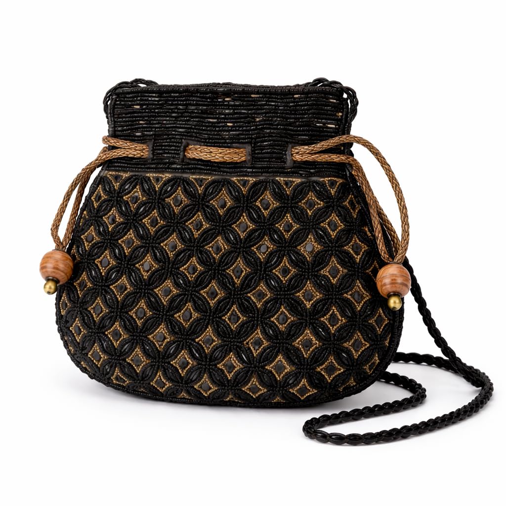 OLL women beaded designer sling purse | sling Purse | Wedding sling bag | Party Hand Purse | Women sling Purse-image-21