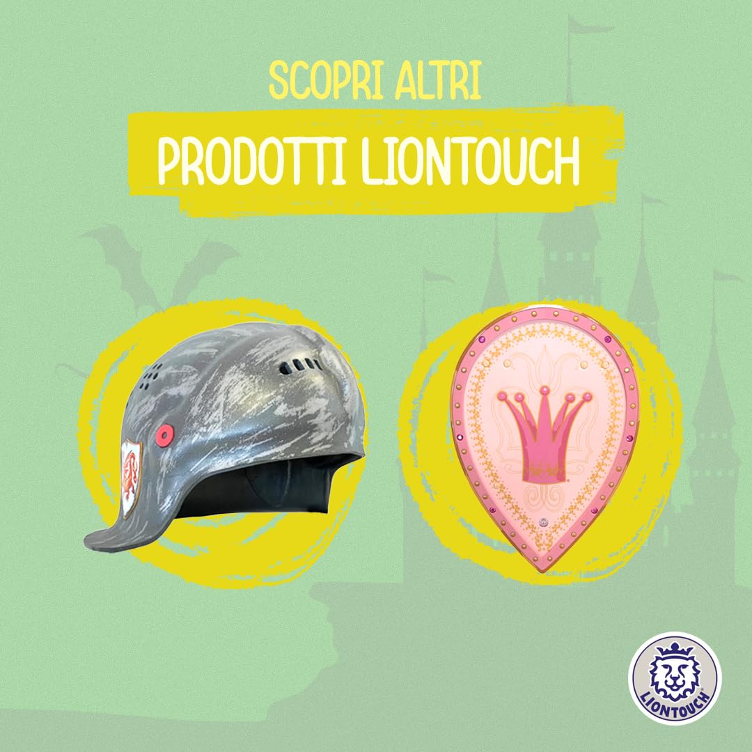 Liontouch - Set di 5 Spade in Gommapiuma per Bambini - Età 3+ | Per Giochi di Combattimento 5 Stili: Drago Fantasy, Re Leone, Principe, Pirata, Vichingo | Armi Giocattolo Sicure e Durevoli per Ragazzi