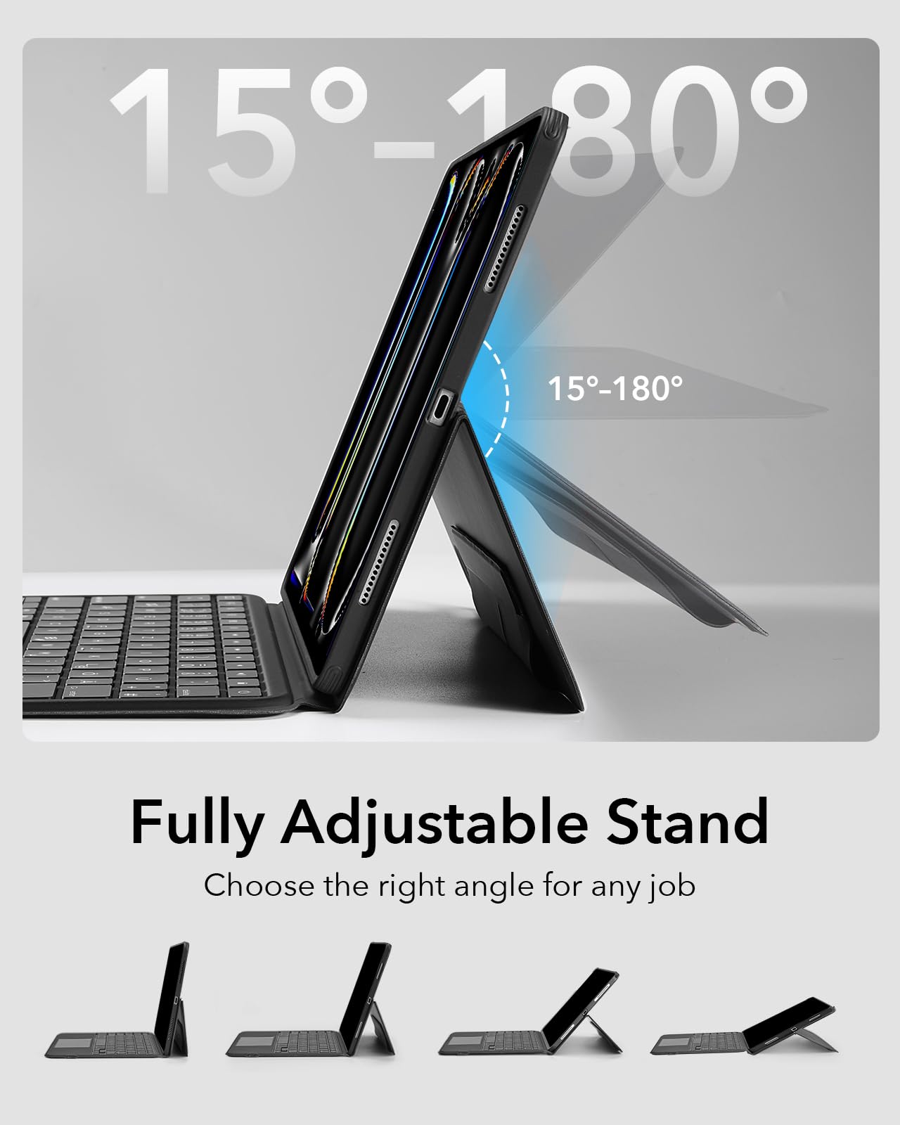 ESR For iPad Pro 11 inch (M5/M4, 2025/2024), Keyboard Case with