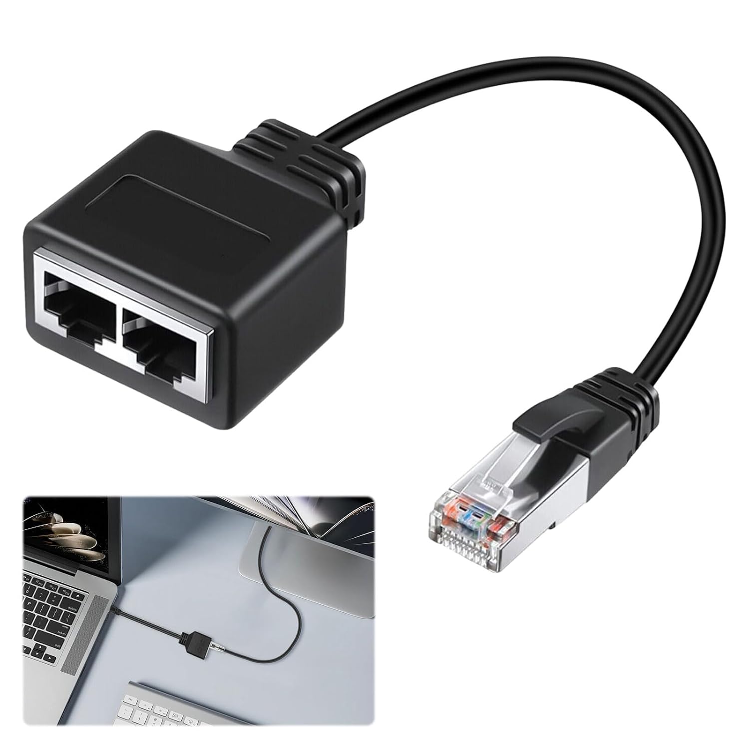 ruyet Splitter 1 to 2 High Speed,1pcs Cable Splitter