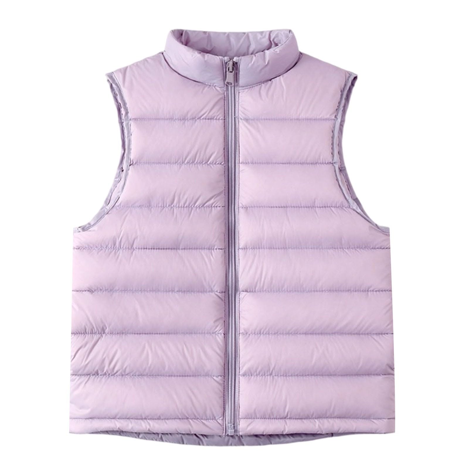 Teen Girls Down Vest Lightweight Packable Puffer Vest Kids Outdoor Zip Up Sleeveless Jacket Boys Fall Winter Warm Coat