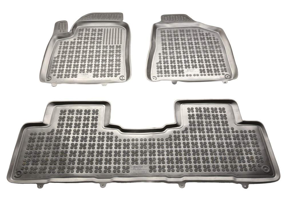 MTM Alfombrillas Goma para SsangYong/KGM Korando II 2010-08.2019, Tipo Cubeta a Medida Antideslizante con Borde 5 cm, cód. 3D 7120