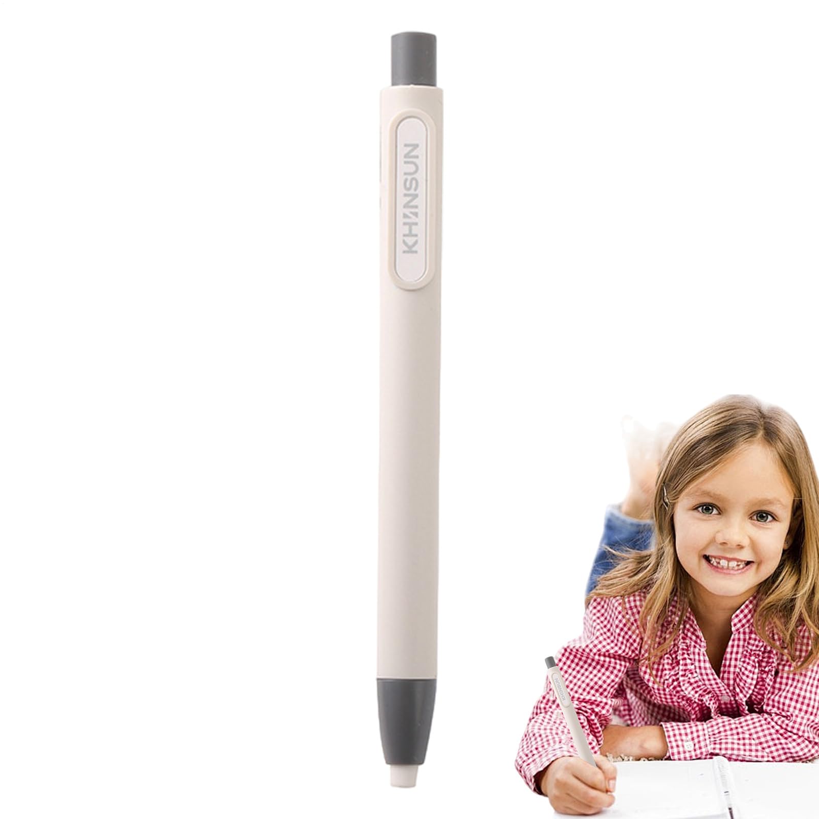 Penna per cancellare retrattile di precisione, polimero non abrasivo, ricaricabile a pressione per matita, cancelleria per studio e pittura