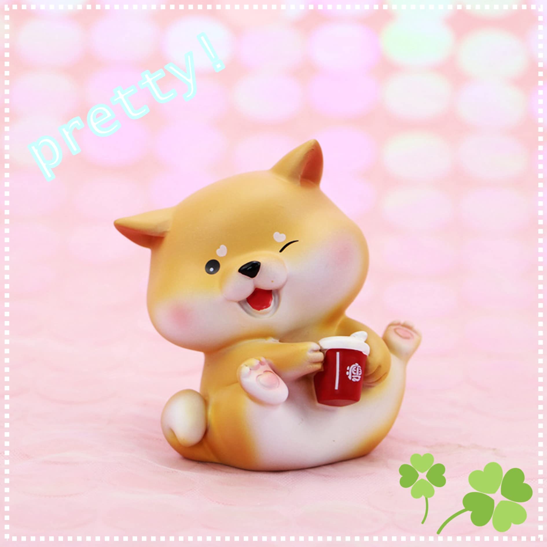 Amazon.co.jp: Leiasnow 柴犬 しばいぬ 雑貨 置物 4個セット 装飾品 車 小物 グッズ しば犬 しばけん インテリア (スモール柴犬4個セット) : ホーム&キッチン