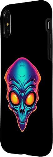 Miniatura 8 de iPhone 13 Pro Max Scary Alien Face UFO Alien Head Funny Alien Case