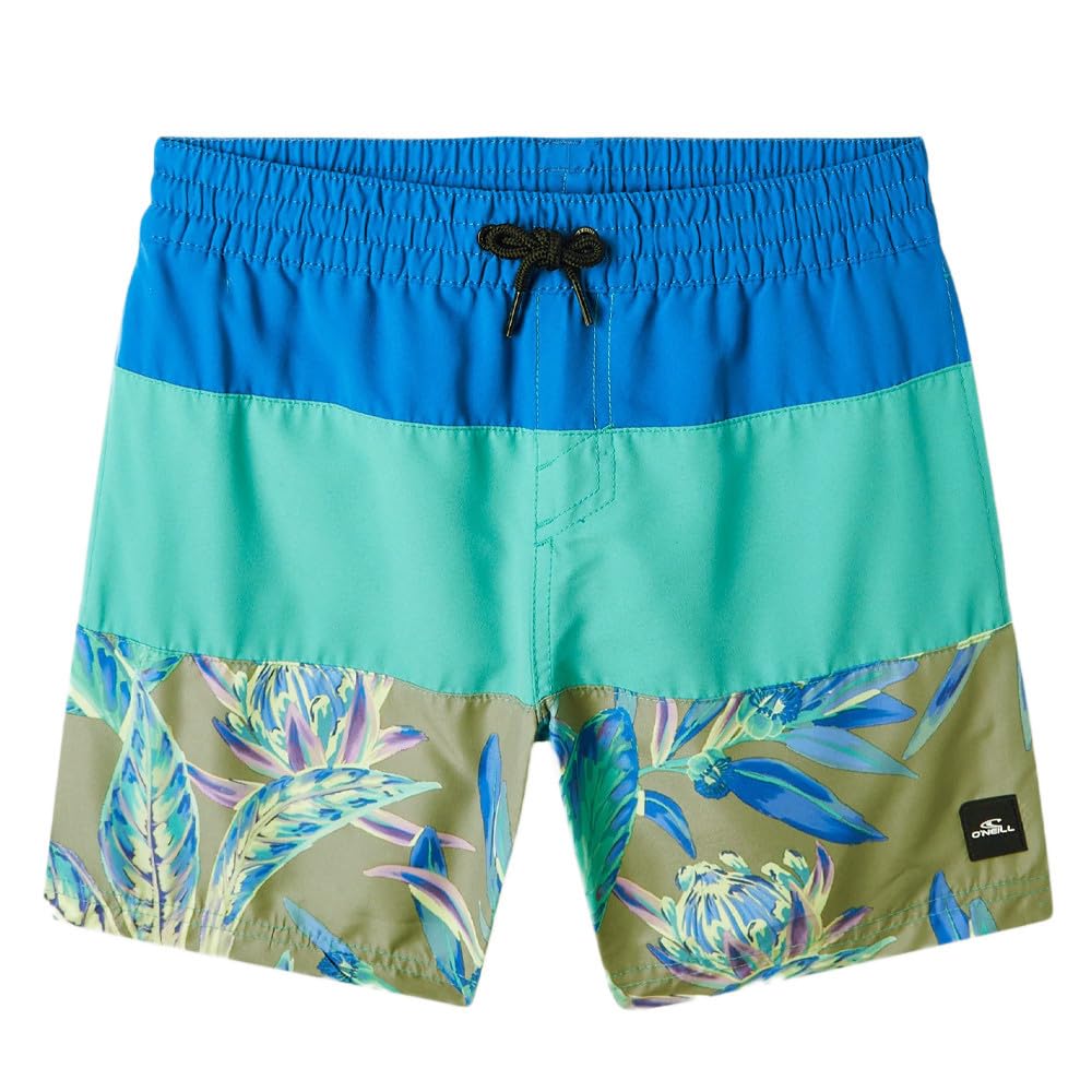 O'Neill Cali Block 13 - Pantalón corto de baño, color turquesa y azul, azul, 14- 15 años
