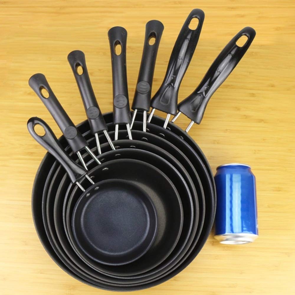 Mini Poêle Antiadhésive Plate, Wok, Poêle À Steak, Wok, Crêpes, Œufs, Boulettes, Omelettes, Cuisinière À Induction Universelle(16Cm)