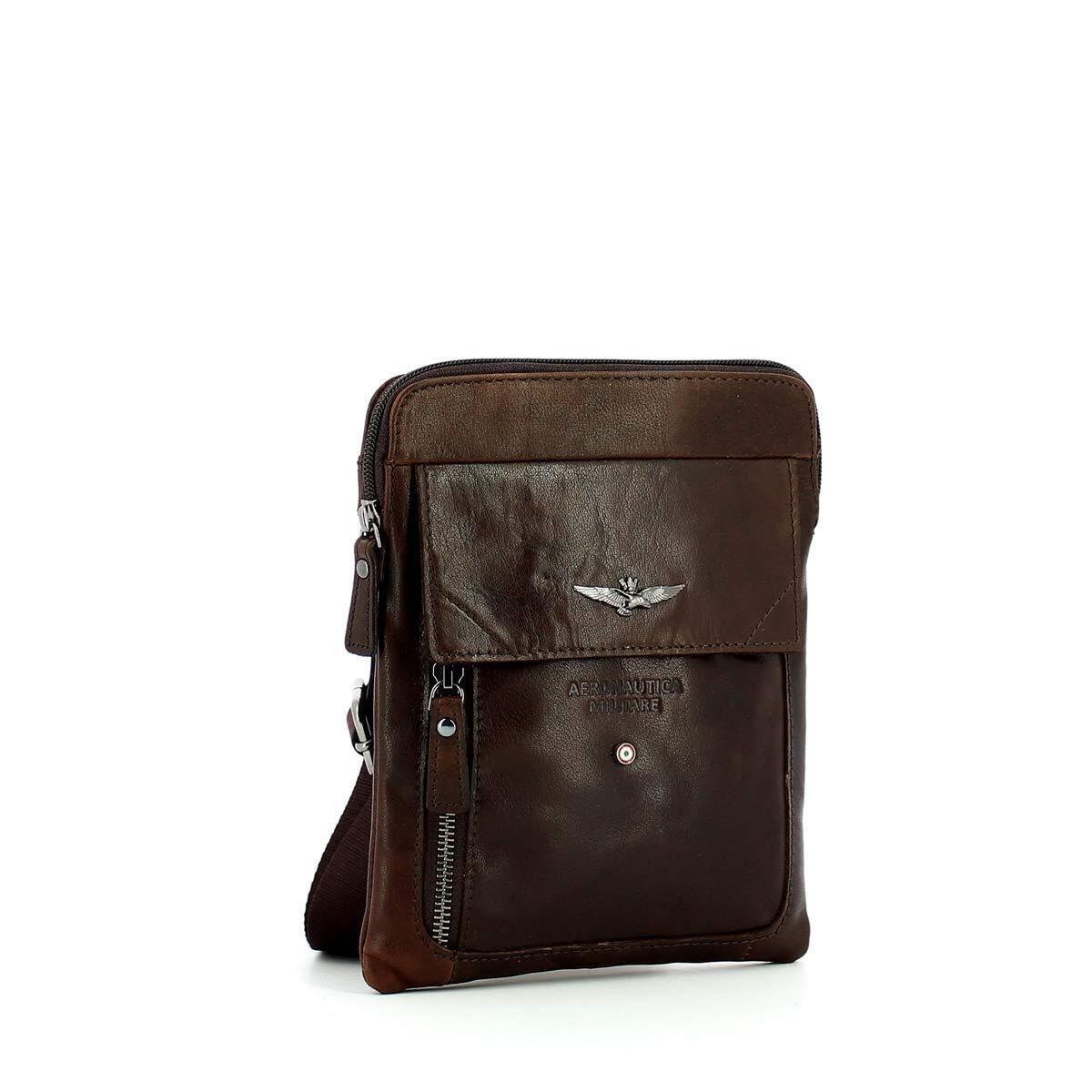 Aeronautica Militare Borselli Uomo Moro Am301-mo MARRONE PZ
