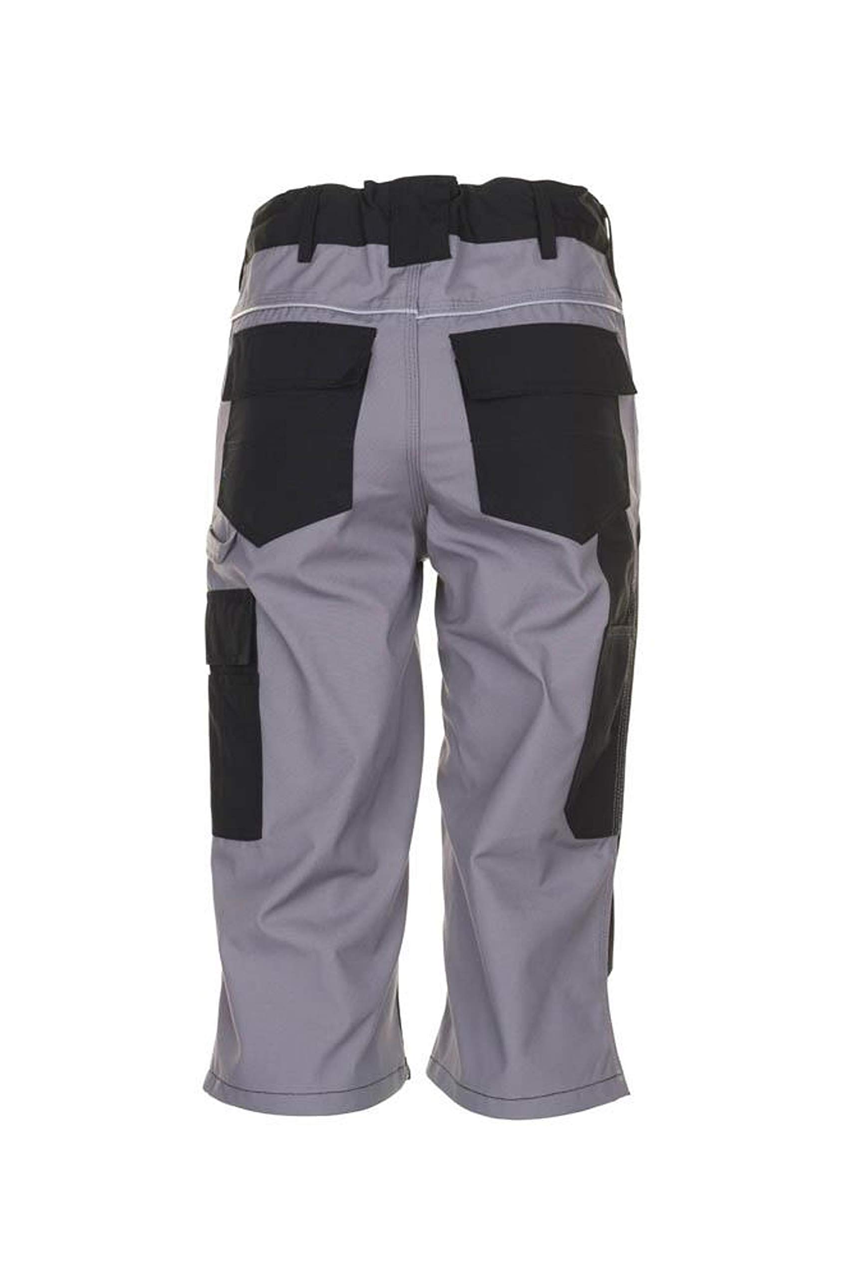 Planam Pantalón 3/4 "Plaline, Talla XXL, en Negro/Zinc Unisex Adulto