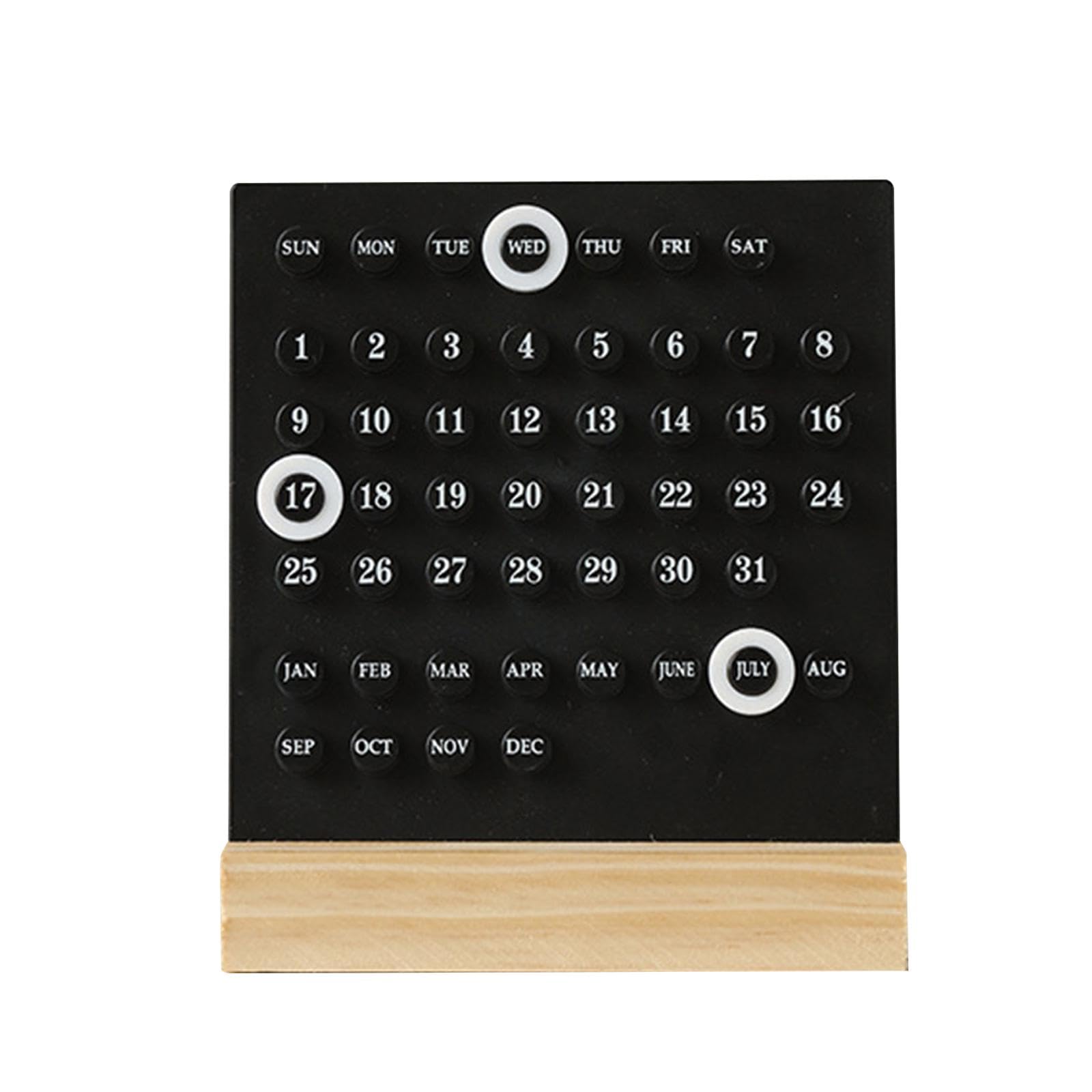 Perpetual Calendar Reusable Mini Desk Calendar for Home Accessories Office-image-12