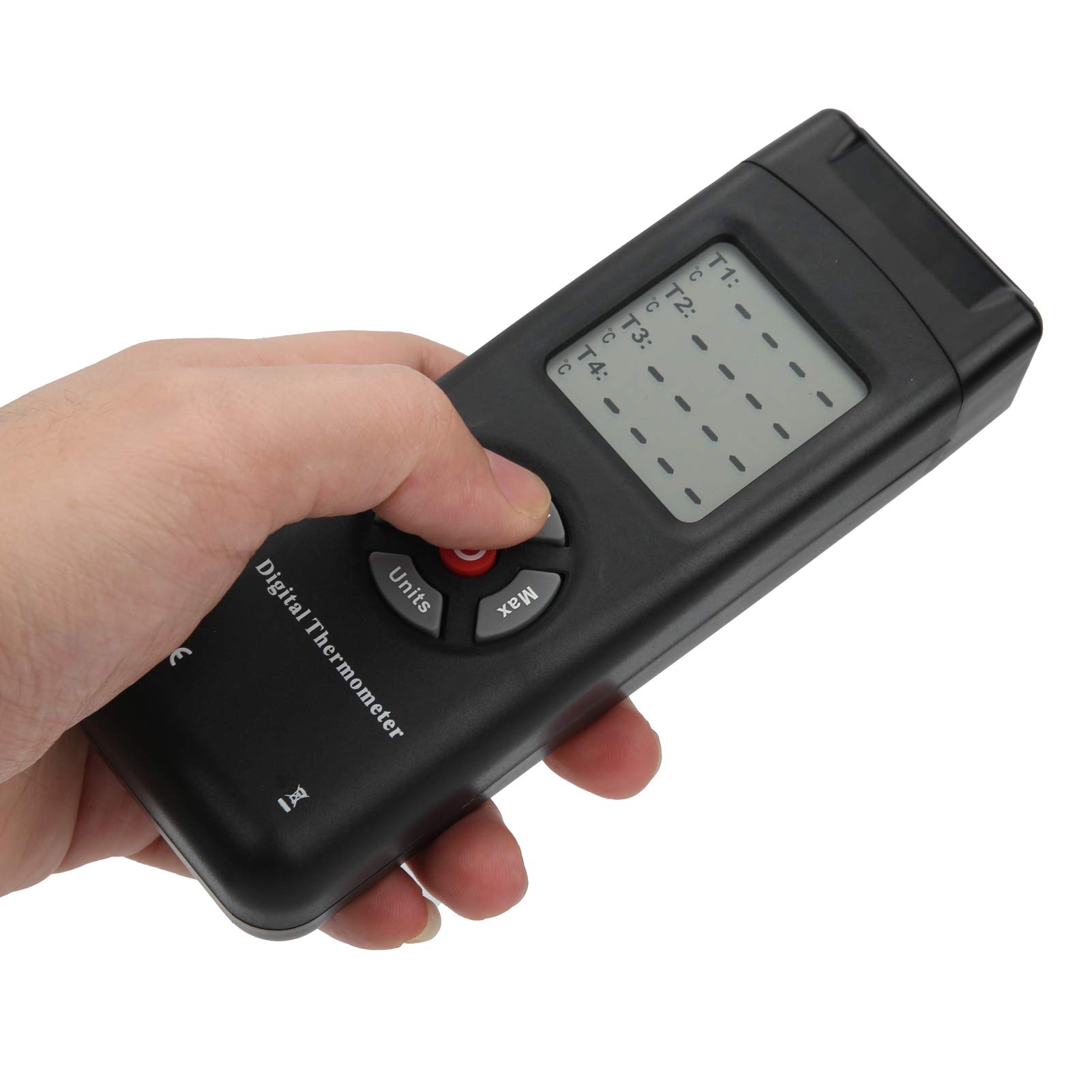 Aramox Termometro per Termocoppia con Display di Retroilluminazione Bianca LCD, Portatile Portatile, Intervallo di Misurazione -50 a 2462 ° F, Funzione di Ritenzione dei Dati per Uso Domestico e di