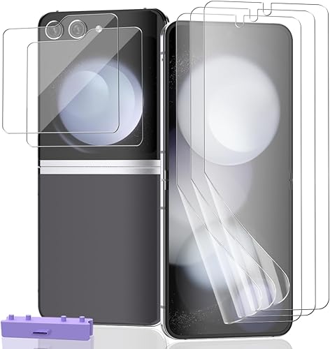 Miniatura 97 de Paquete de 3+2 protectores de pantalla para Samsung Galaxy S25 Ultra Flexible TPU Film (no vidrio) con protector de lente de cámara de vidrio