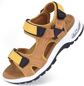 visionreastMens Athletic Sandals Open Toe Hiking Outdoor Non-slip Sandals Air Cushion Sport Casual Beach Sandals
