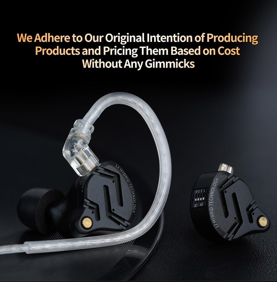 KZ ZS12 PRO X in Ear Monitor and KZ AZ09 IEM Bluetooth Adapter