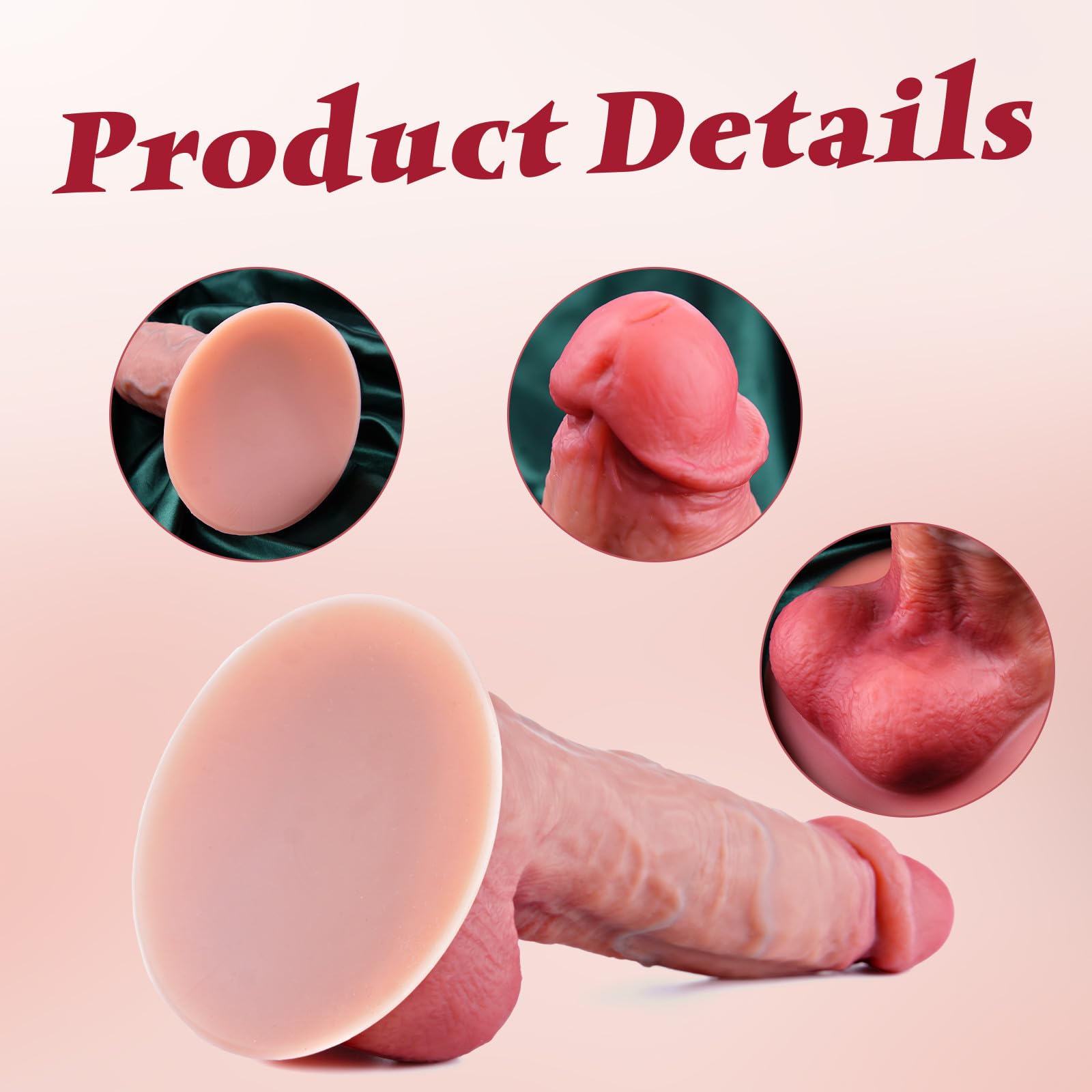 Mini dildo realistico di 3,7 cm di diametro, adorabile dildos da 13 cm per principianti, dildo anale in silicone con grande ventosa, stimolatore del punto G adatto a donne, uomini e principianti
