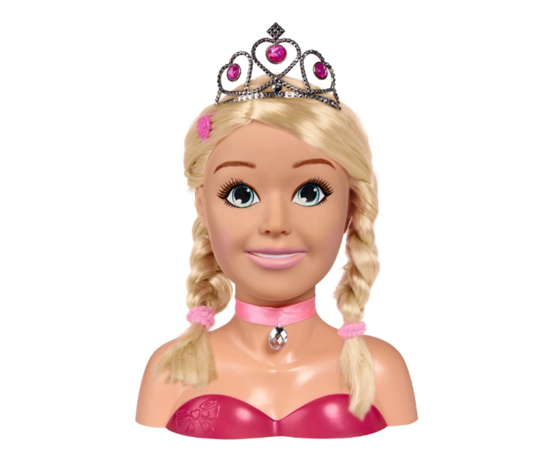 Simba Steffi 105560177 Tête de Maquillage et de Coiffure Princesse Steffi Love Girls avec Maquillage, 5 Pinces à Cheveux, 4 élastiques à Cheveux, Brosse et diadème de Princesse, Plus de 15 pièces, 26