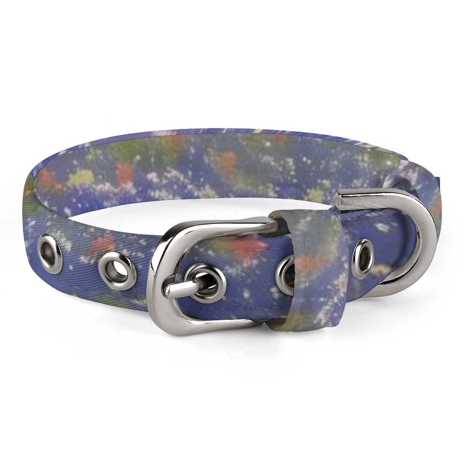 Collier réglable Texas Bluebonnets - Accessoire de taille moyenne pour chiens et chats