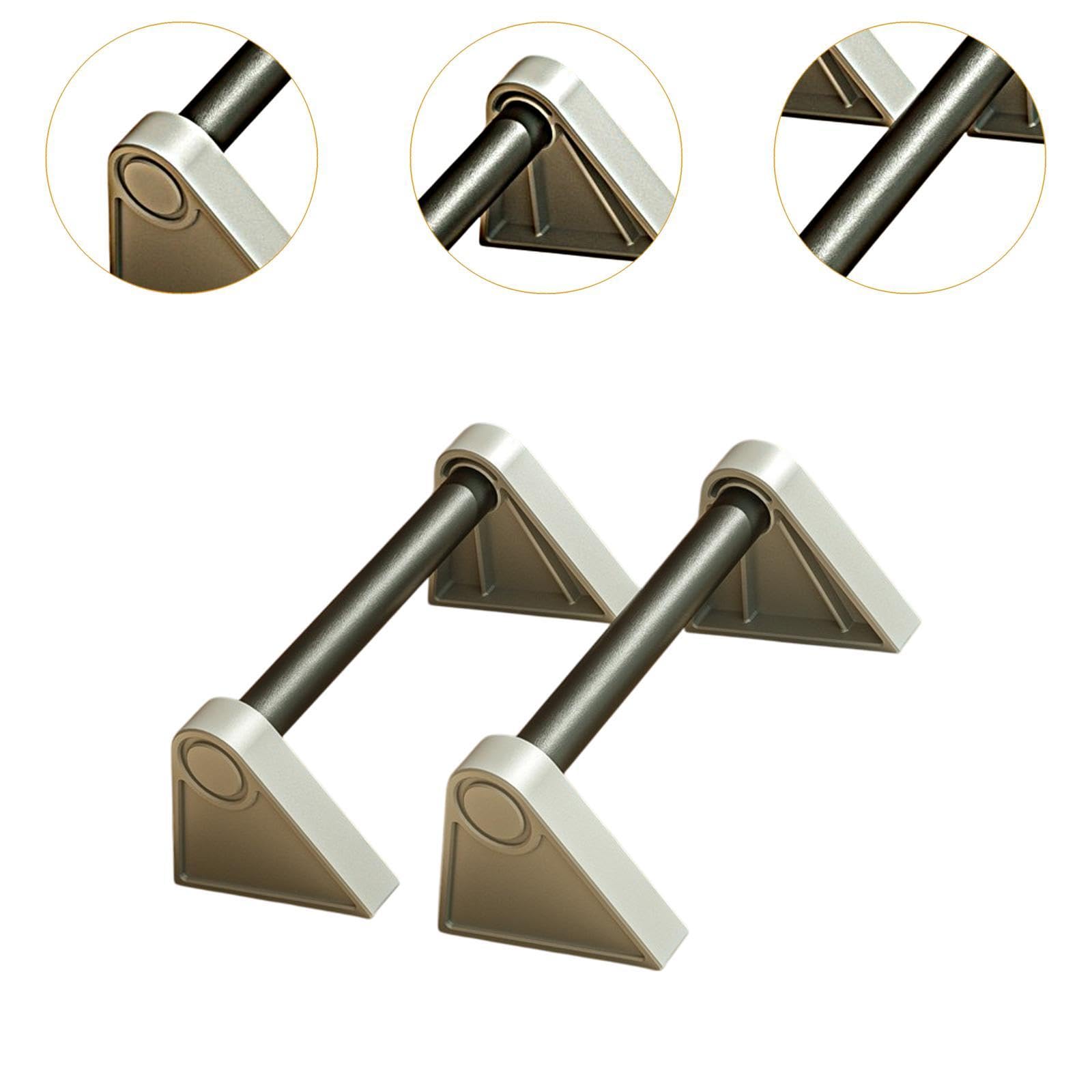 Menolana 2 Pieces Push up Bars Parallettes Bars Anti Slip Stable Sturdy Structure Push up Stands Pushup Stands for Home Gym Gymnastics