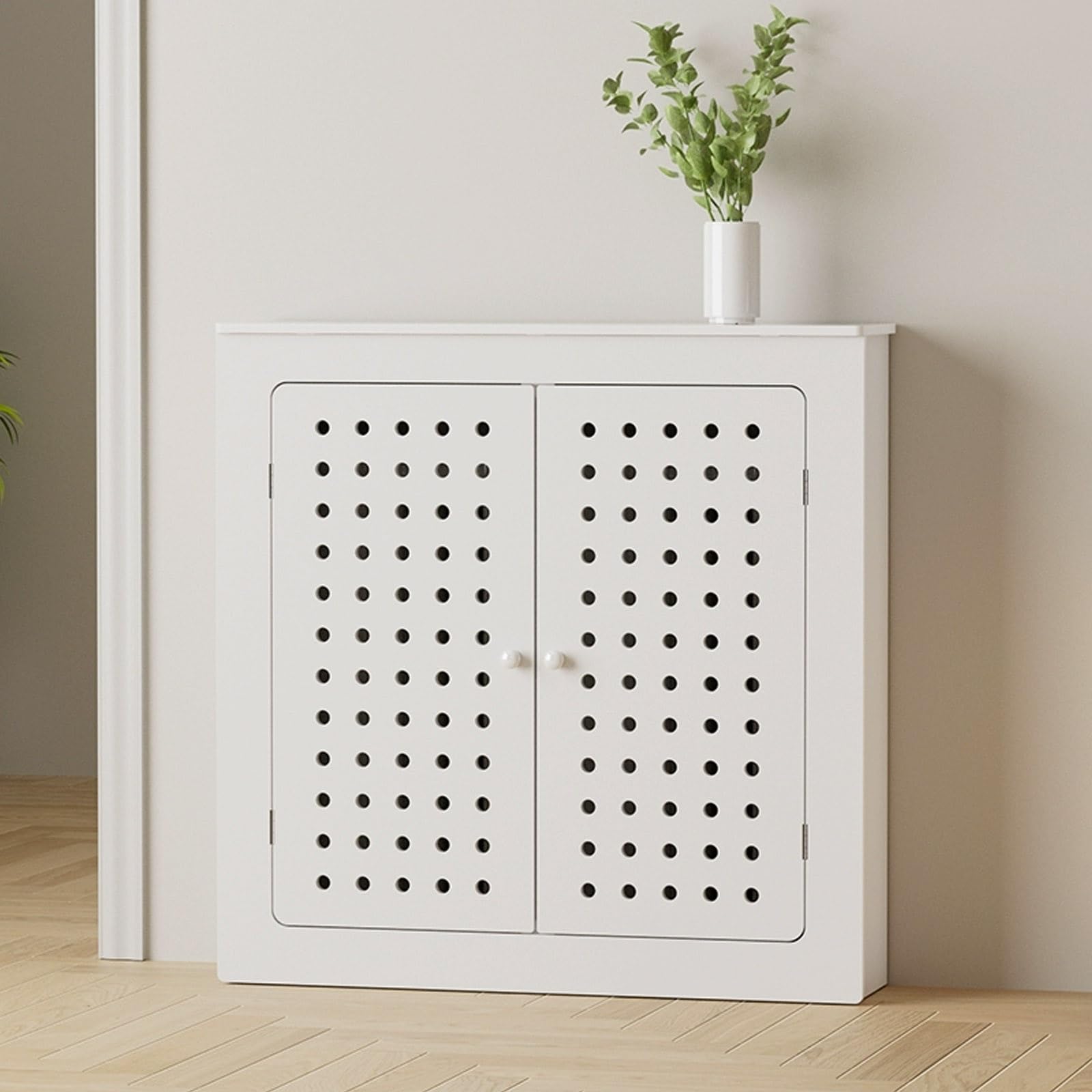 Moderne Heizkörperverkleidungen mit Sto 2-Türer Heizkörper-Regal Atmungsaktiver Dampfheizkörper Det Home Sto Solut für effizientes Heizen