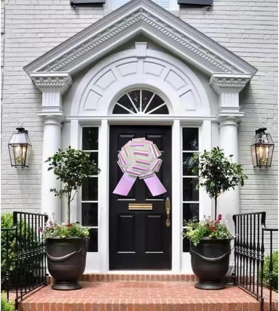 1Pcs 14 Inch Giant Large Pull Bow Big Bow,Great Gift Bow for appliances,Bikes,Table Decorations and Party Events (White) - Image 4