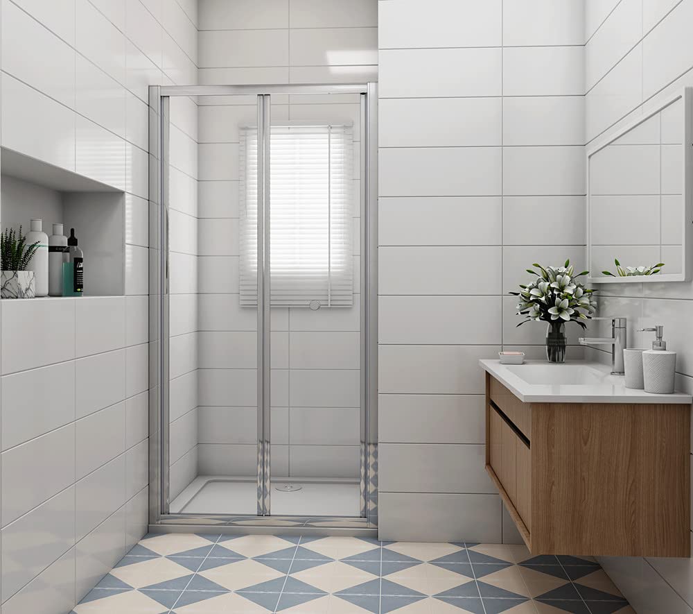 90cm Duschtür Nischentür Duschabtrennung 5mm Glas Dusche H185cm
