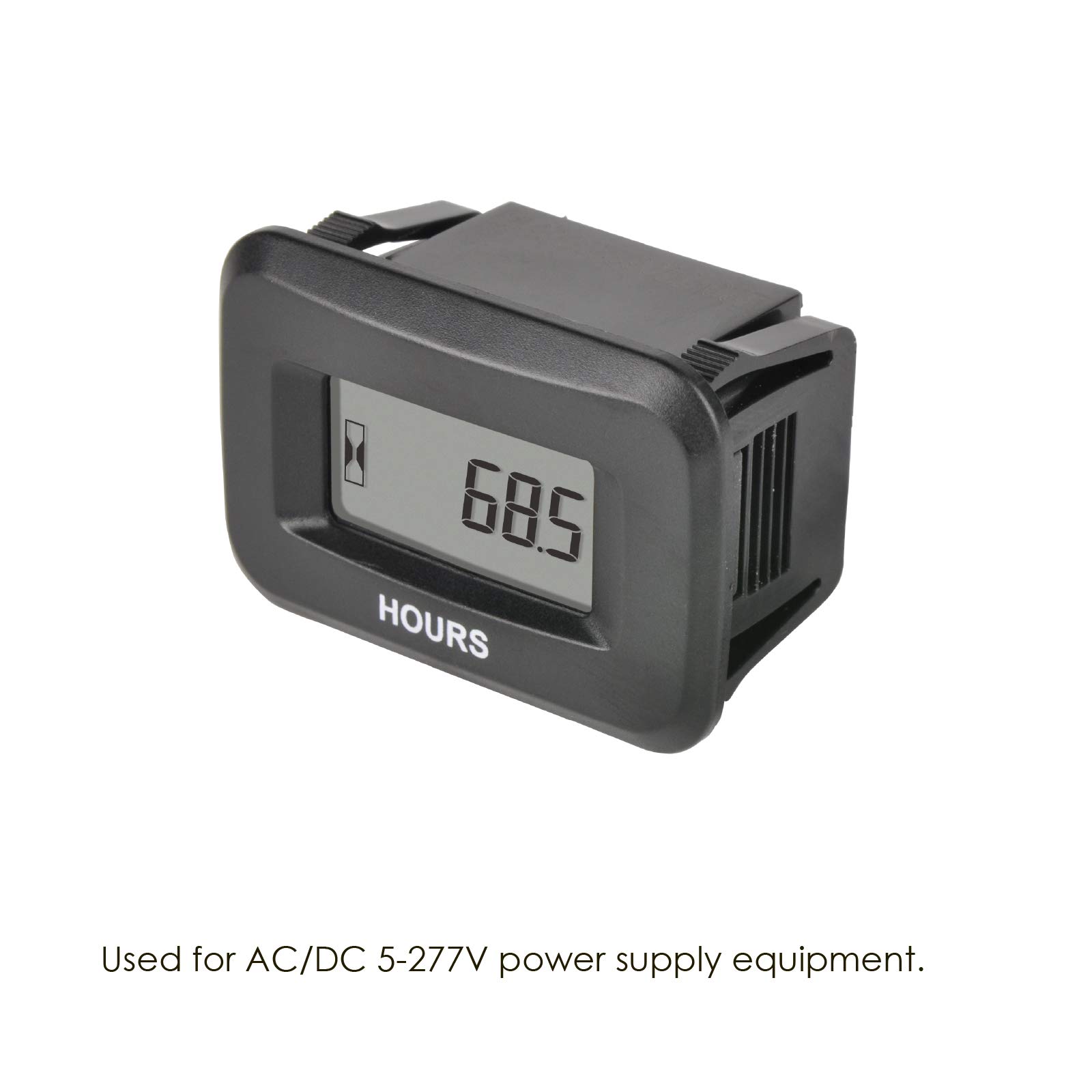 Jayron Contaore LCD Digitale AC/DC da 5V a 277V,Timer per il Conto alla Rovescia,Memorizzazione dei dati per Generatore di Trattori Tosaerba ZTR Rondella auto Club Compressore Motore ATV Marino