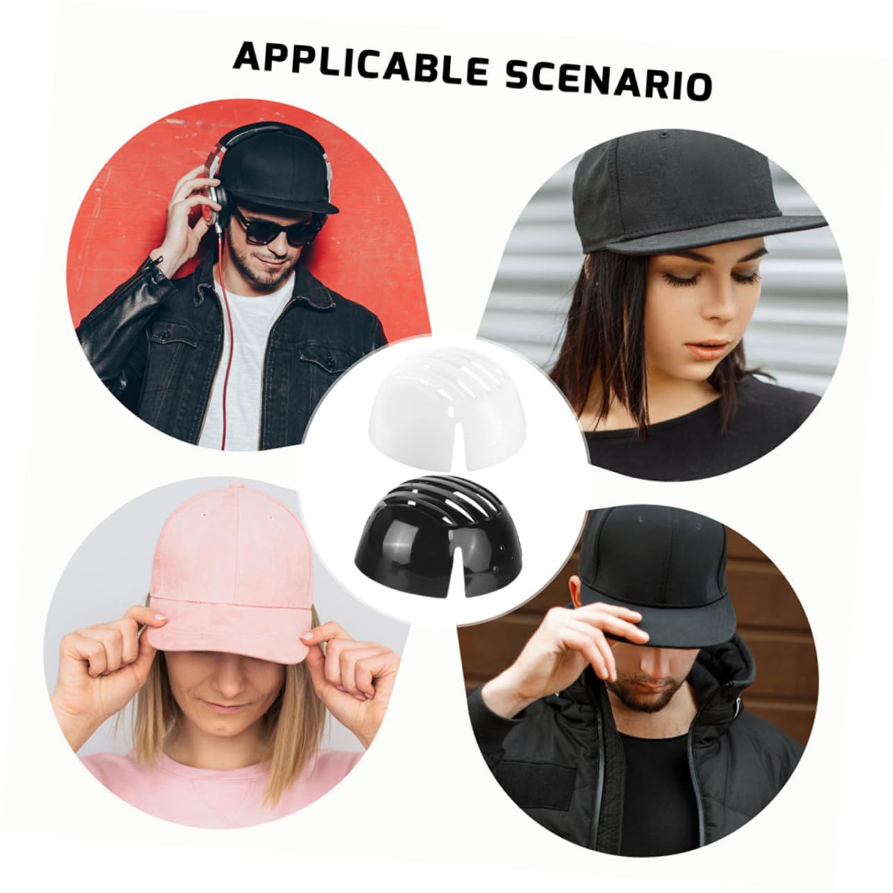 DOITOOL Kopfschutz Schnittschutzhelm Schirmmützen Stoßschutzhelm Sicherheitshelm Caps Helmfutter Maßband Für Hüte Schutzeinlagen Für Kappen Baseball-mützenschutz Sport