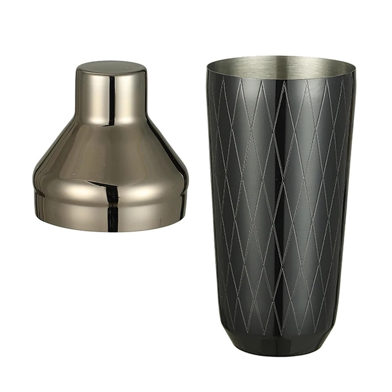 Compatible con Juego de coctelera Accesorios, Kit Martini medidor y Cuchara mezcladora, colador mortero(Gold Plated)