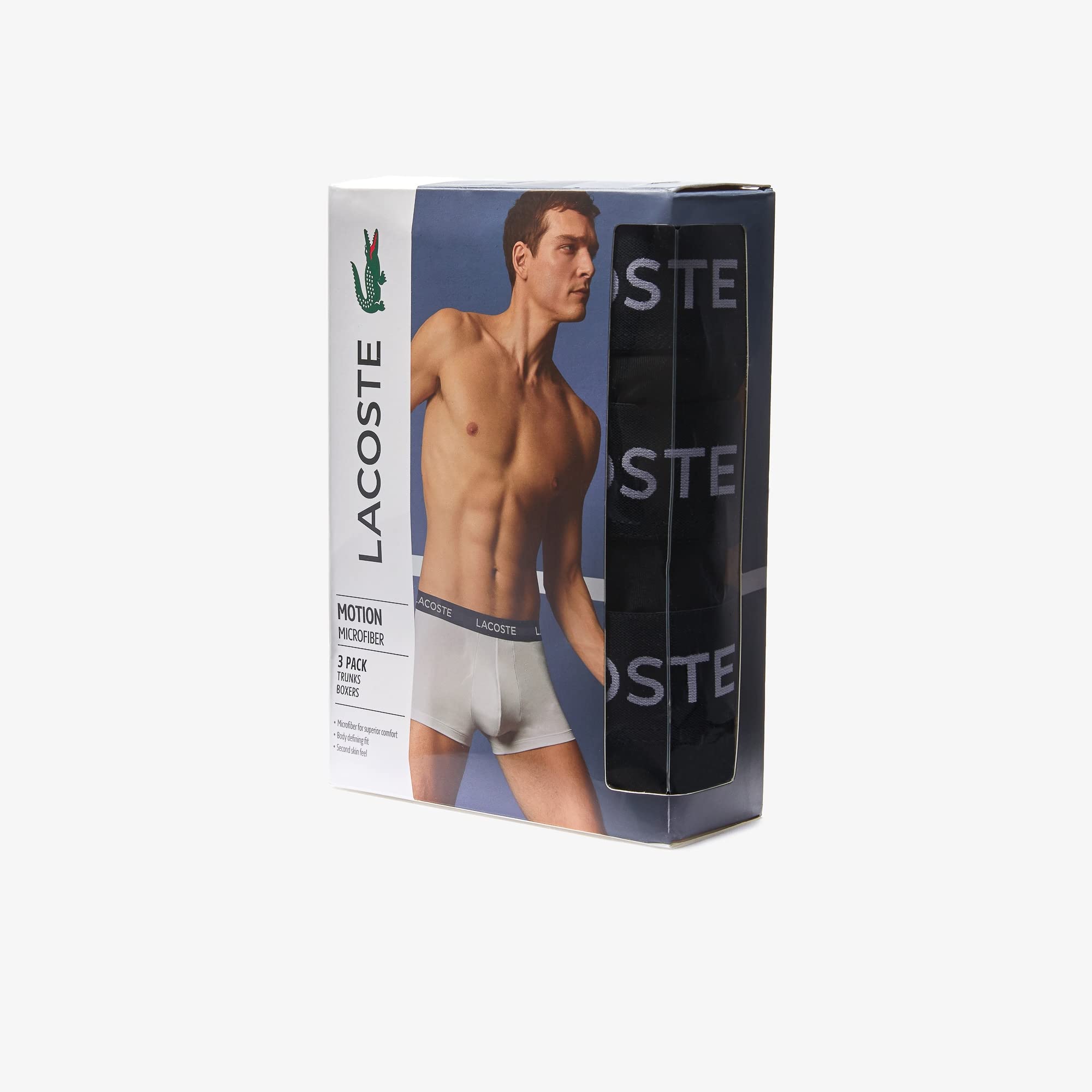 Lacoste Herren Boxershorts 5H9623, Männer Untershose,Pants,Shorts,Unterwäsche,Basic,kurz,Regular Fit