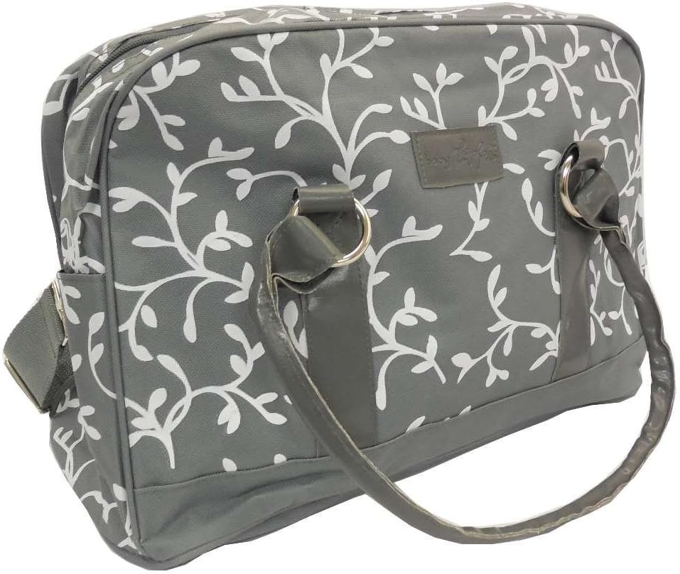 Diaper Bag, Gray/White