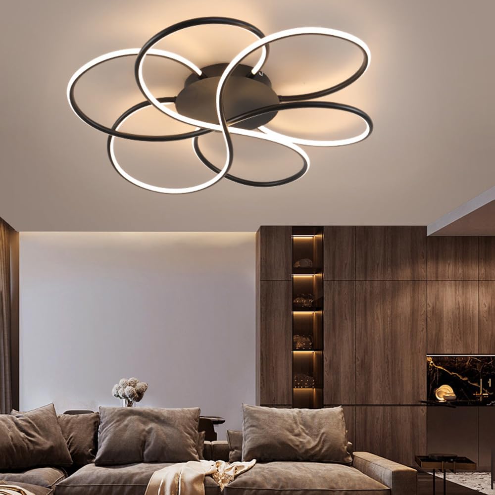 Nowoczesna, minimalistyczna lampa sufitowa w kształcie salonu, nordycka lampa sufitowa z aluminium do sypialni i gabinetu, odpowiednia do restauracji, hoteli i firm, oprawa oświetleniowa.