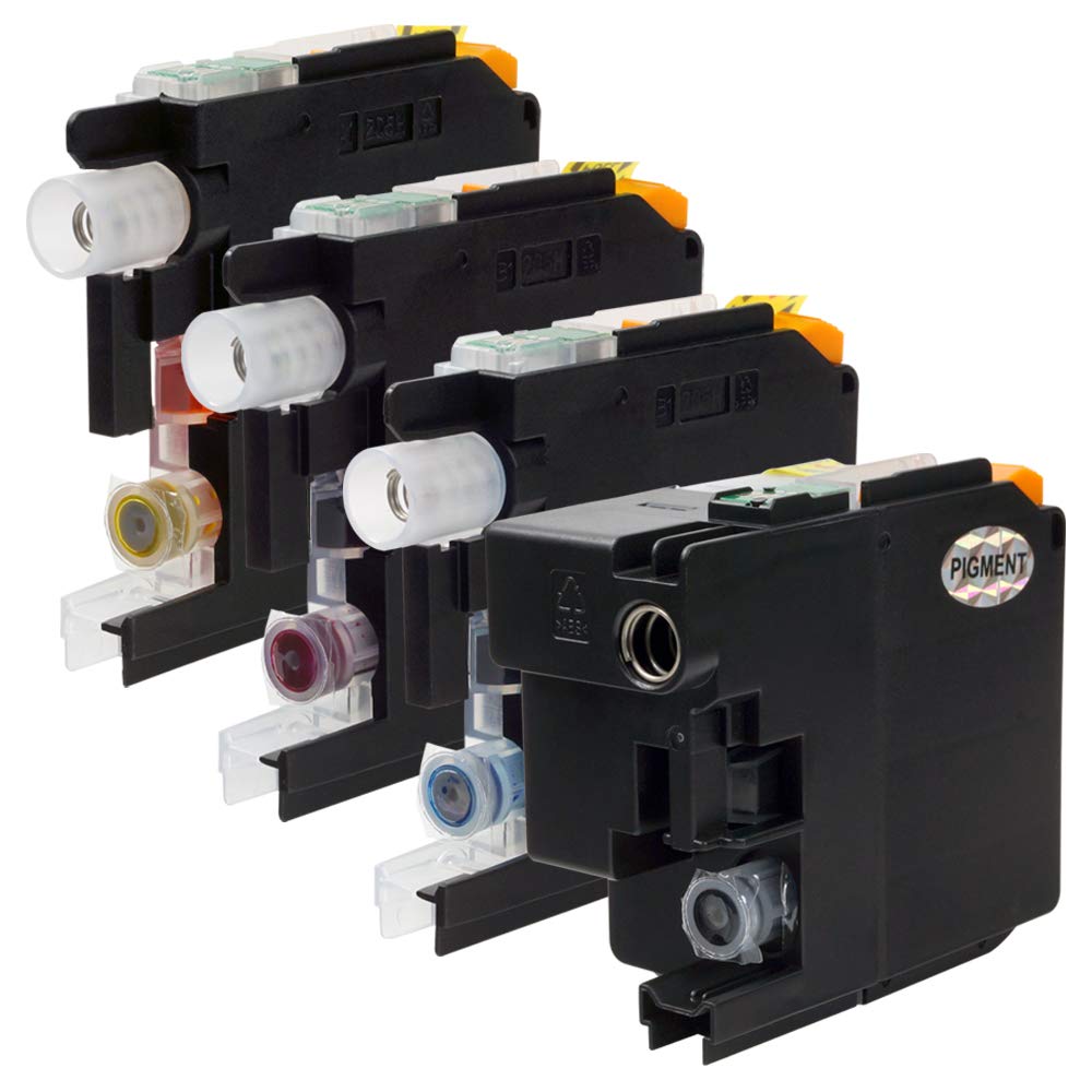 Amazon.co.jp: brother ブラザー LC21E-4PK (PGBK【顔料】/C/M/Y)【4色