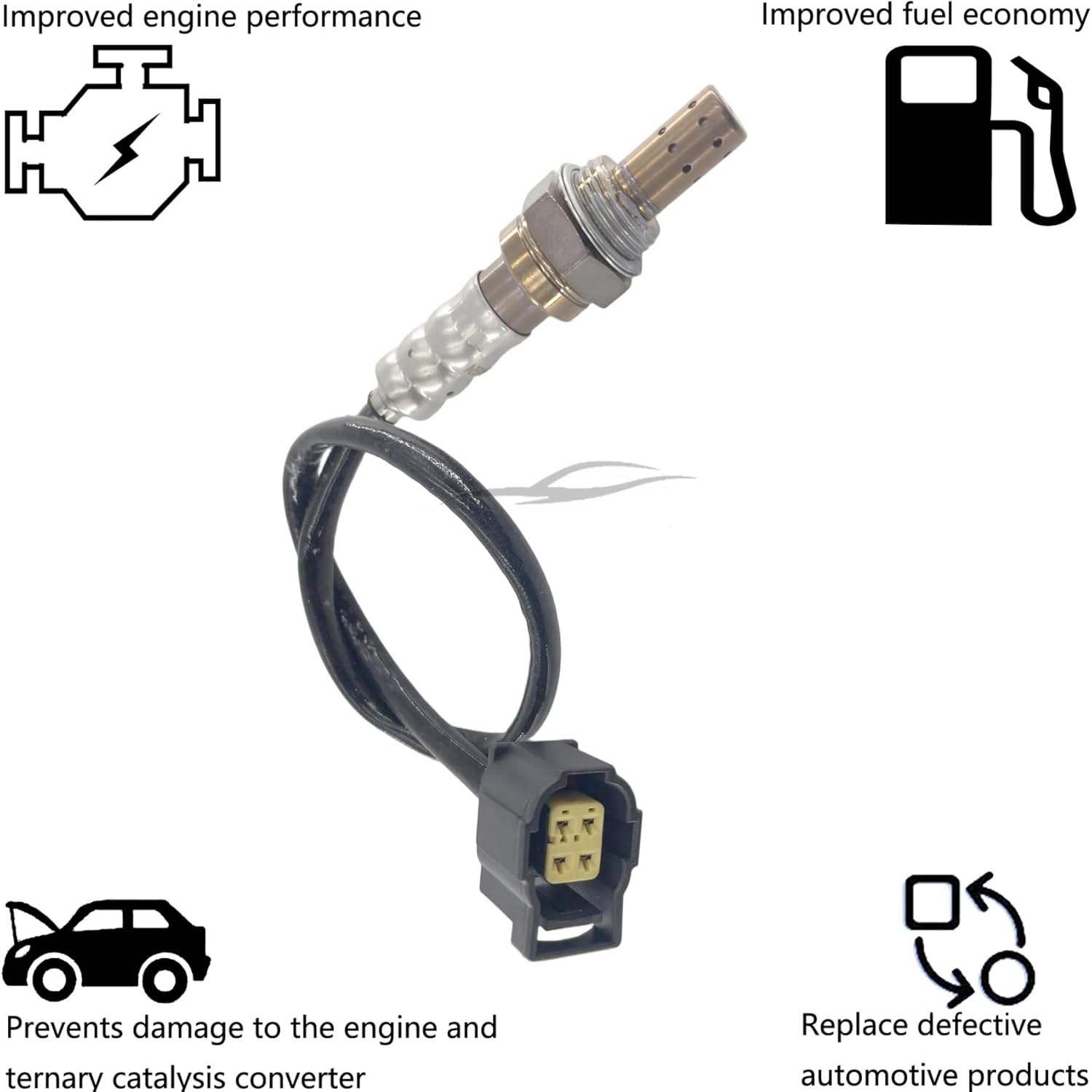 Dropwater 1 Pair Upstream and Downstream Oxygen O2 Sensors Replacement for Dodge 2001 2002 Dakota Durango,2002 Ram 1500 Pickup 4.7L,Replaces#234-4654 234-4749,Set of 2pcs