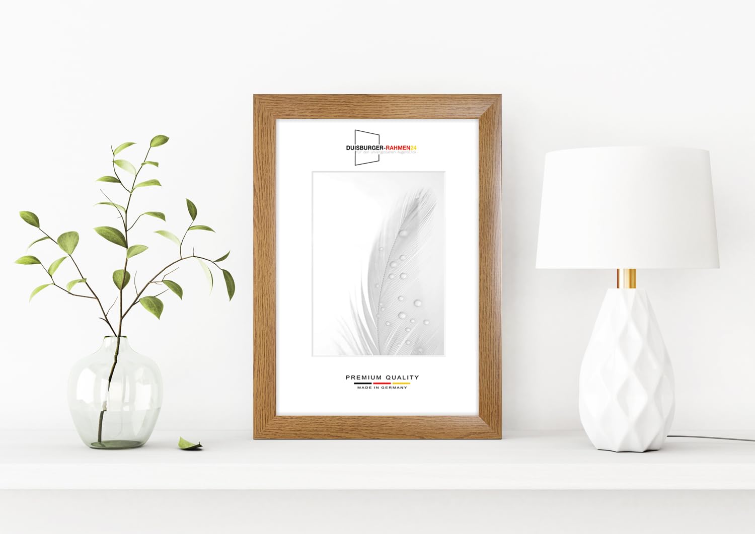 Cornice In Legno MDF DR24 65x85 Cm - Con Vetro Sintetico Antiriflesso, Made In Germany - Foto 6