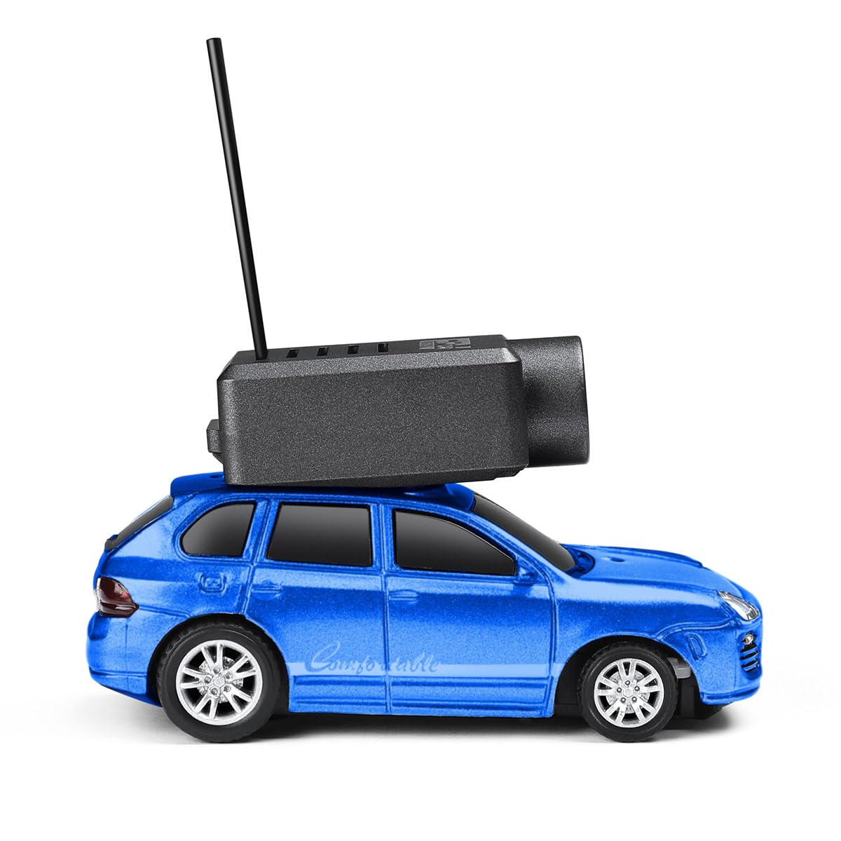 WL 1/64 Mini Coche RC, Controlado por APP, Totalmente Proporcional Cámara FPV Coche Con Módulo WiFi Y 3 Modos De Velocidad, Entusiastas RC (RTR/Azul)