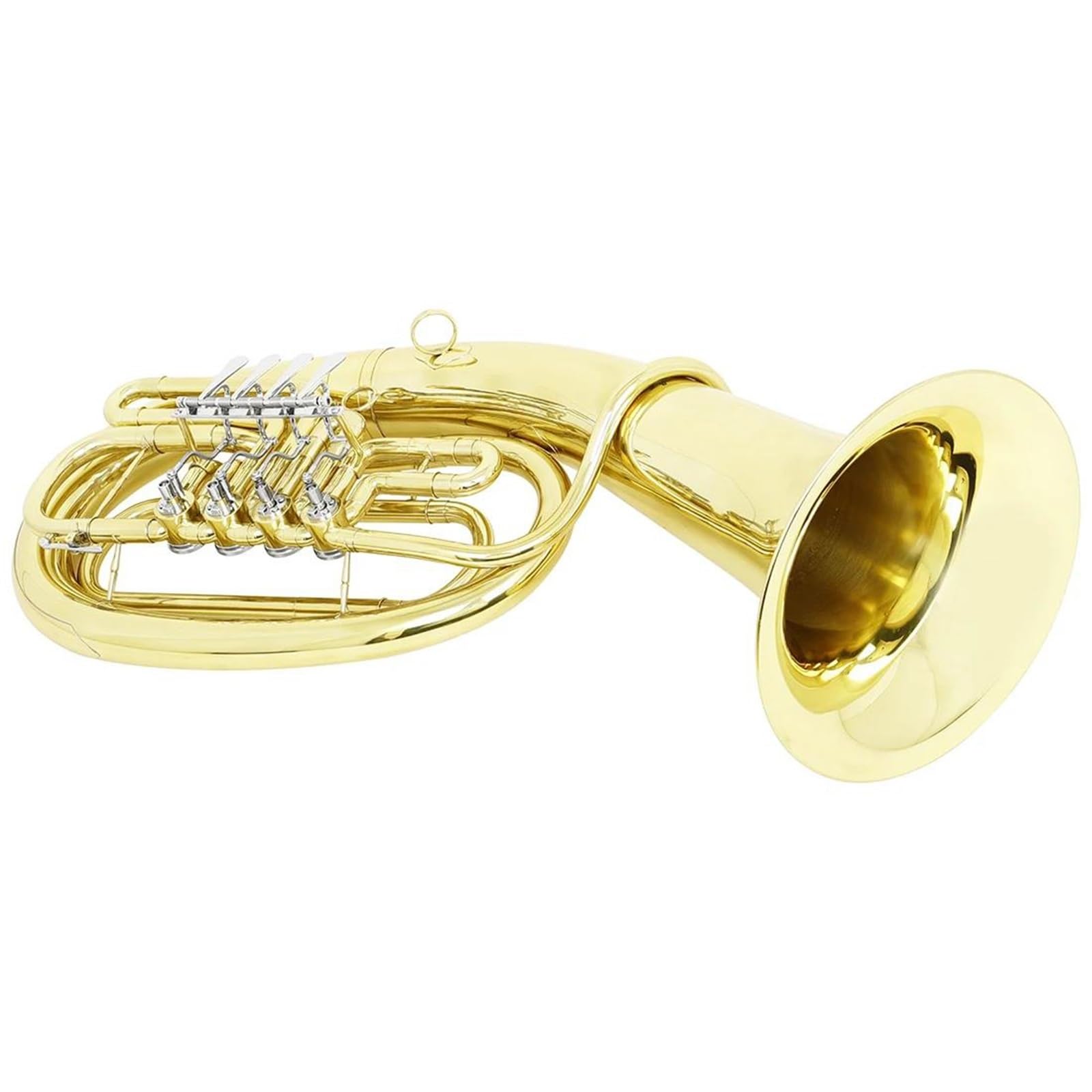 Eufonium Mosiądzu Obrotowy Eufonium 3 Klawiszowy Pionowy Muzyczny Instrument Dęty Blaszany Róg Barytonowy Aldult Profesjonalne Wykonanie(Type1)