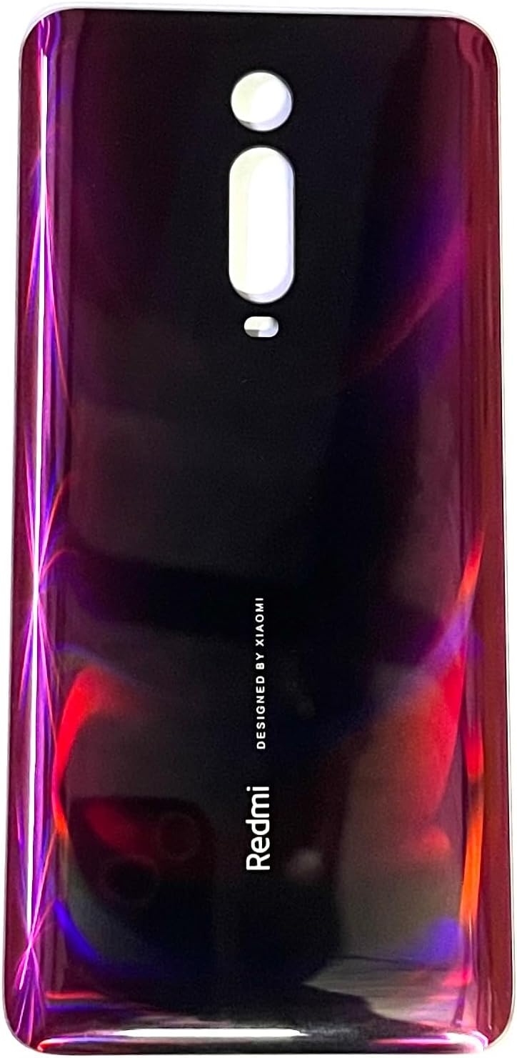 SPAREWARE® AAA Battery Cover Back Door Panel Back Glass Body Back Panel for Mi Redmi K20 Pro -Red