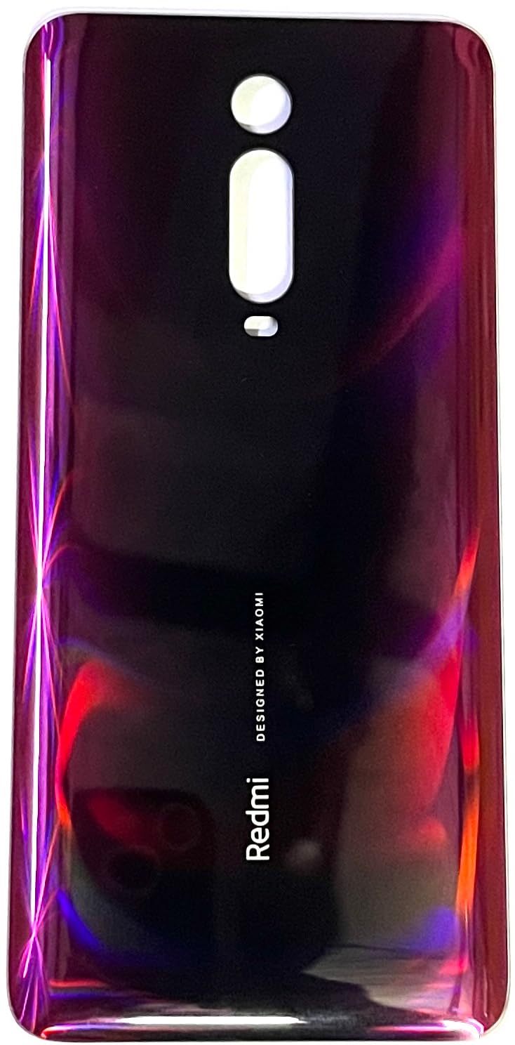 SPAREWARE® AAA Battery Cover Back Door Panel Back Glass Body Back Panel for Mi Redmi K20 Pro -Red