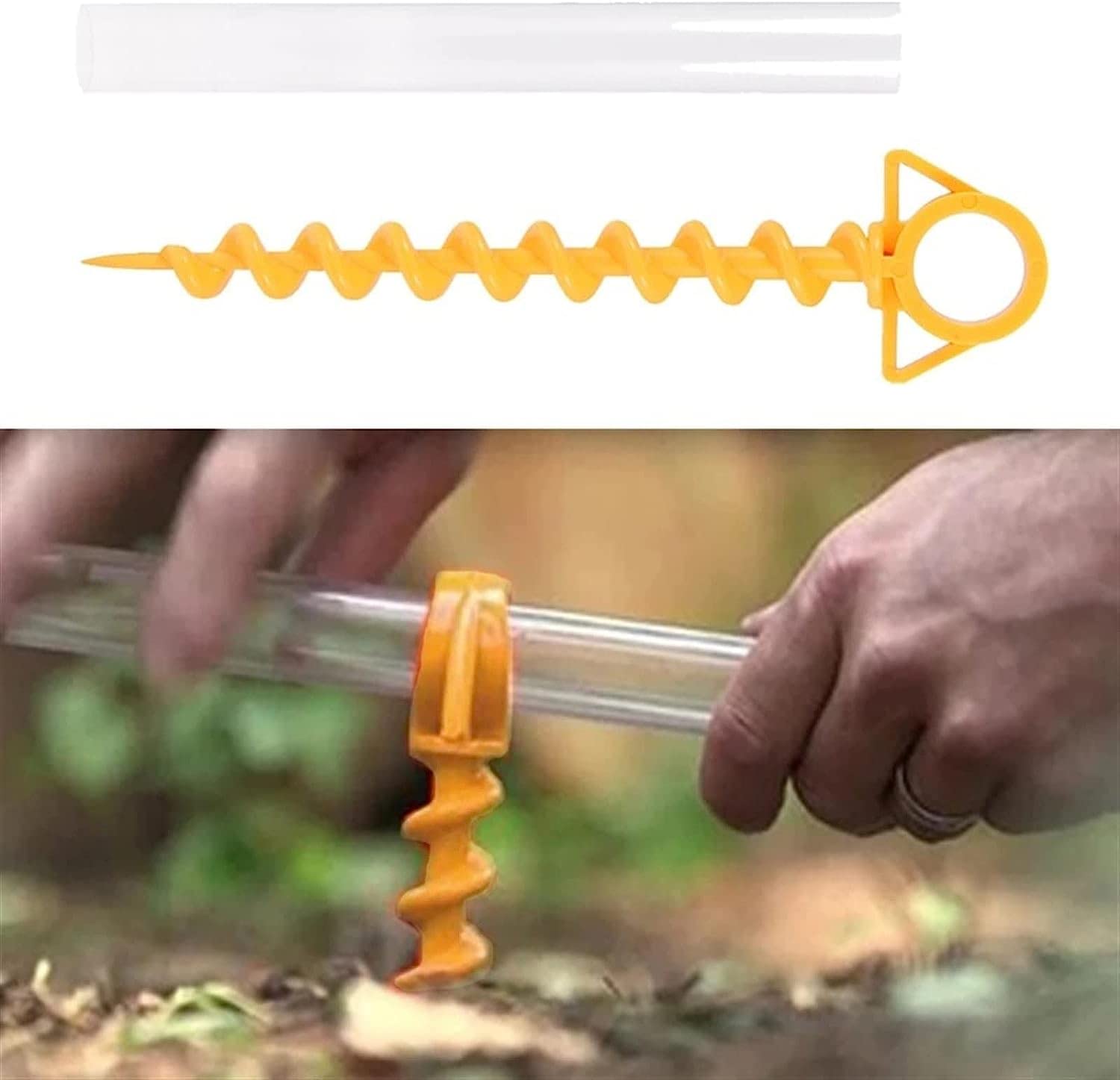 Picchetti Da Terra In Metallo Per Tende Da Campeggio - Viti Di Ancoraggio Robusti, Pioli Per Tenda, Trekking E Giardinaggio, 8 Pezzi