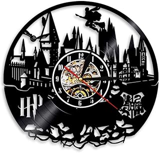 Horloge Murale Design Moderne,Intérieur Quartz Disques Vinyle Pendules Murales 30 CM Large Décoratif Universel Silencieuse Sans Tic Tac non-coque Pour Salon Cuisine Bureau