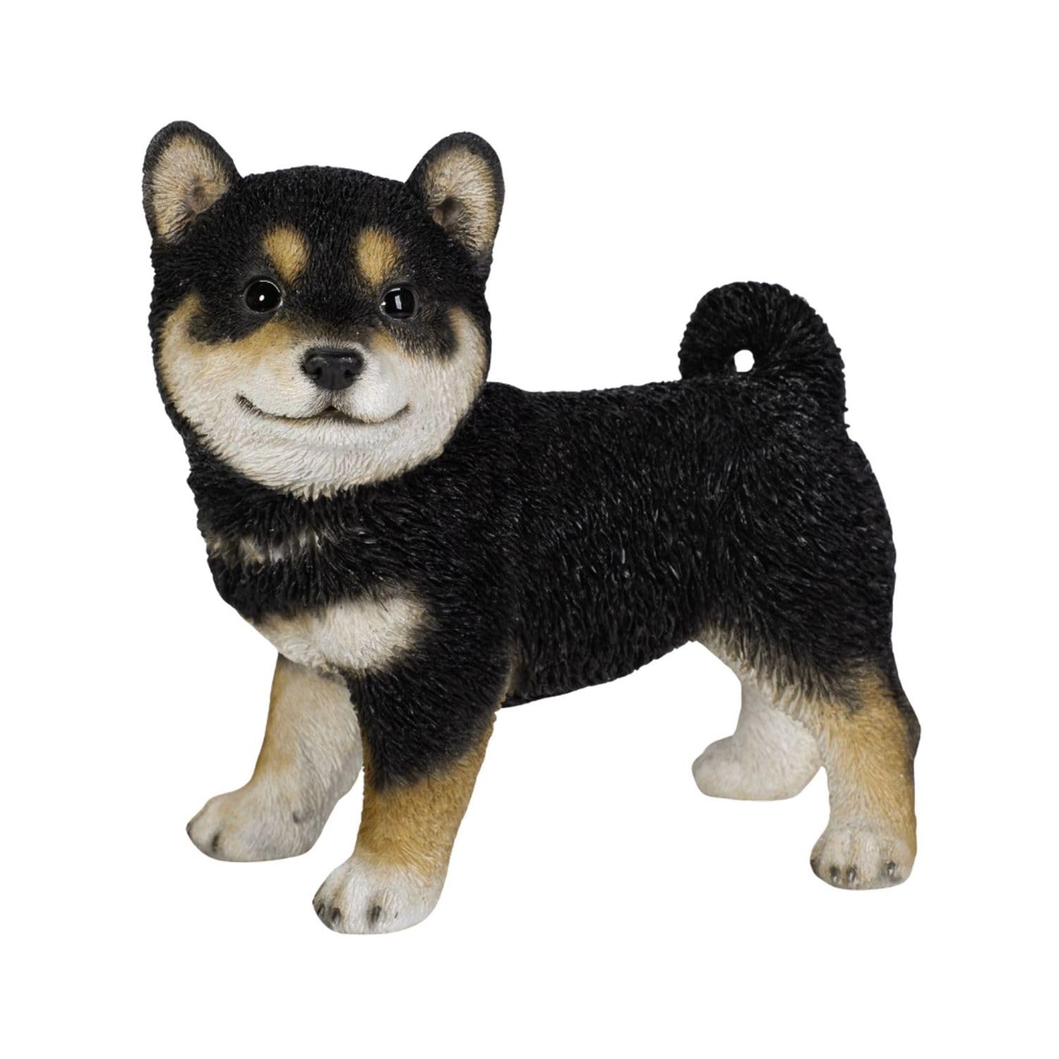 Amazon.co.jp: ウービア 横向き黒柴犬 18.5×11.5×18㎝ 人形 フィギュア