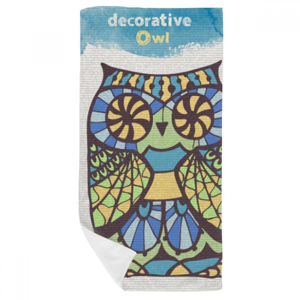 Serviette de bain hibou doux gant de toilette coloré pour décorer la salle de bain des enfants