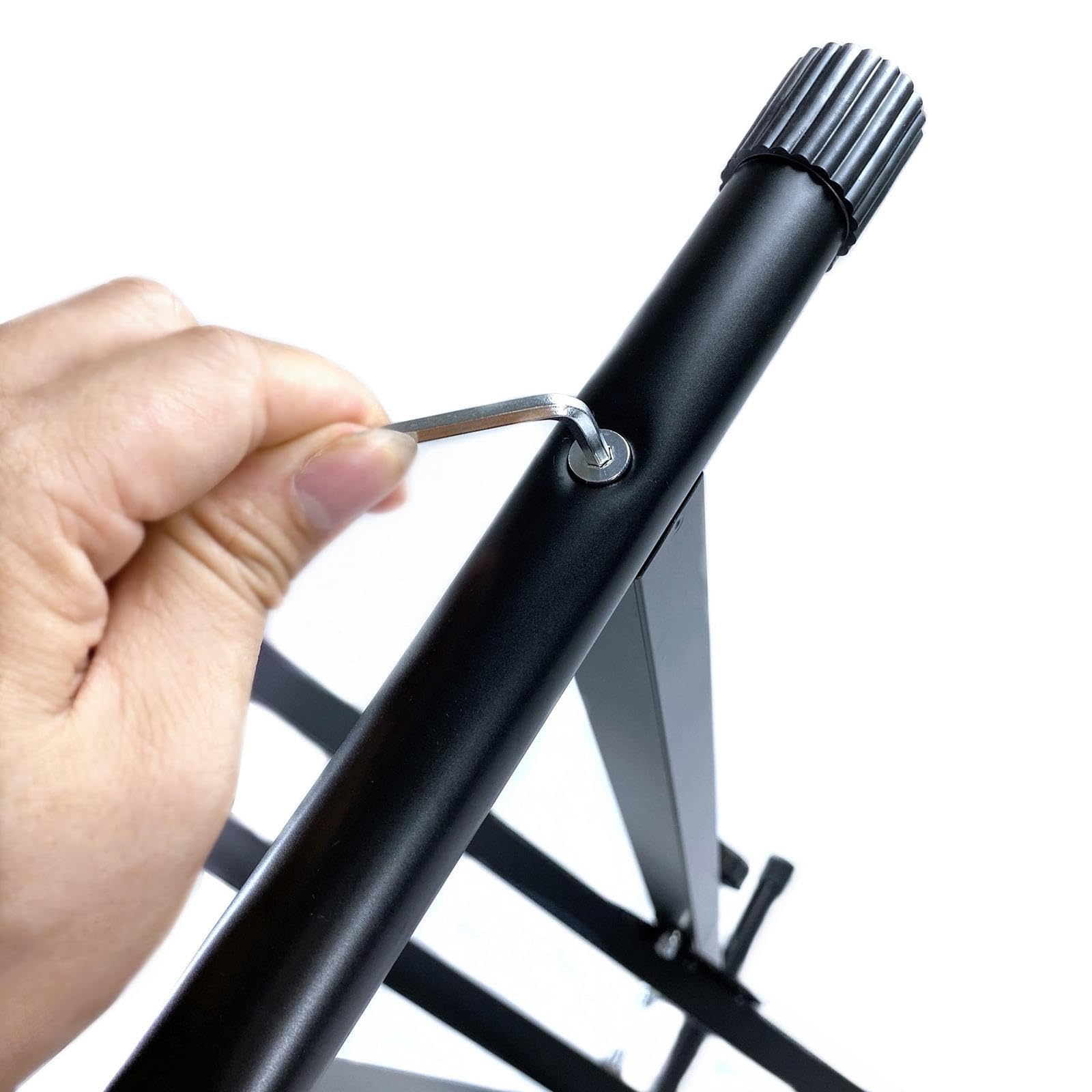 Soporte universal para teclado de piano, altura ajustable, plegable, de metal, para músicos de todos los niveles, tanto aficionados profesionales. Estante plegable