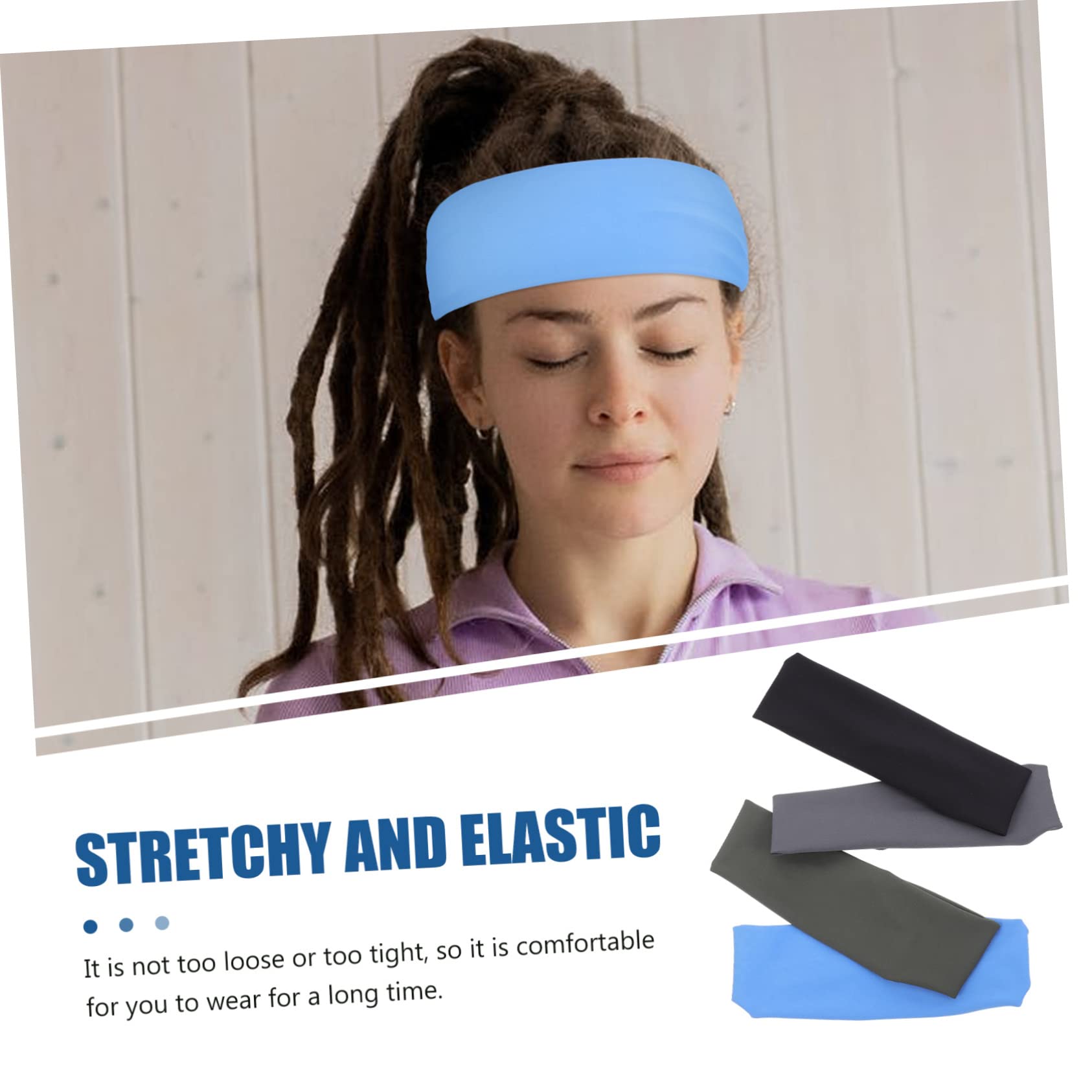 BESPORTBLE Diademas Deportivas Elásticas Absorbentes De Sudor Yoga Y Fitness Transpirable Y Adultos