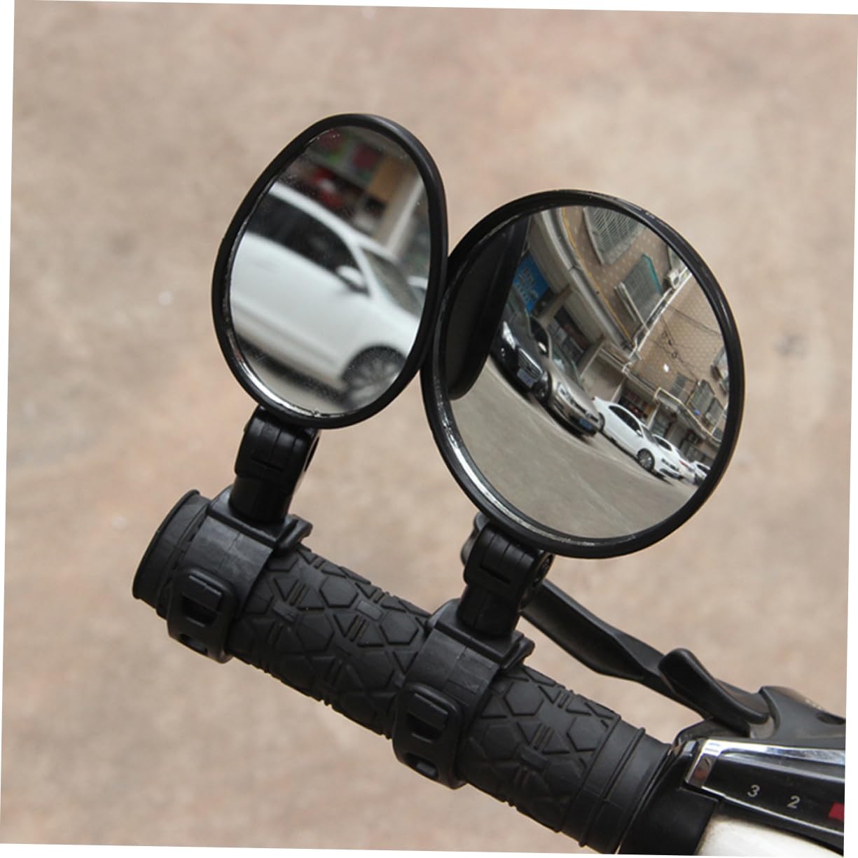 VALICLUD 2Pcs Adjustable Rotatable Rearview Mirrors for Bikes and Motorcycles Handlebar Mirrors with High Brightness Reflective for Enhanced Safety