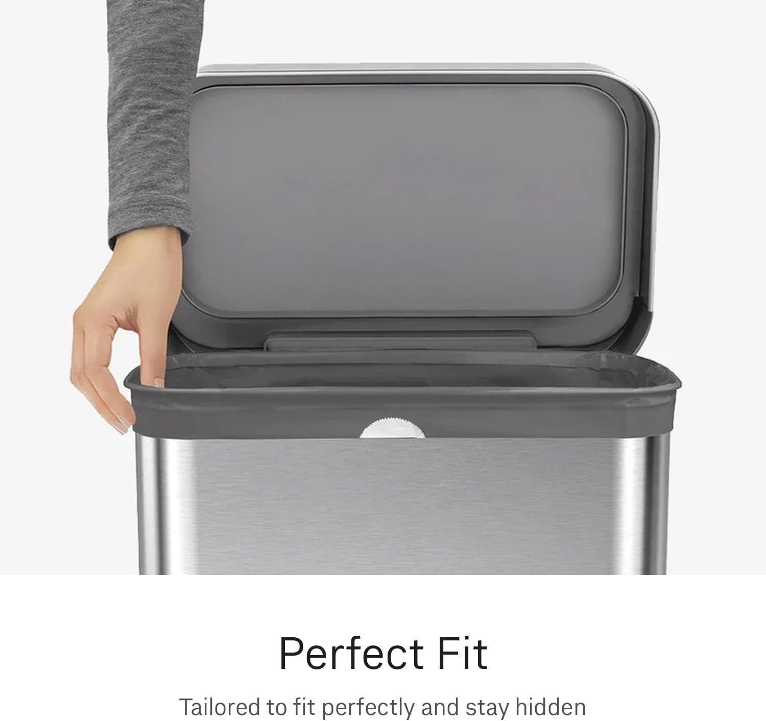 simplehuman Code L 200 Count Odorsorb Custom Fit Liners, Drawstring Odor Absorbing Trash Bags, One-by-One Mess-Free Dispense, Extra Thick & Double Seamed, 50% PCR Plastic, 18 Liter / 4.7 Gallon