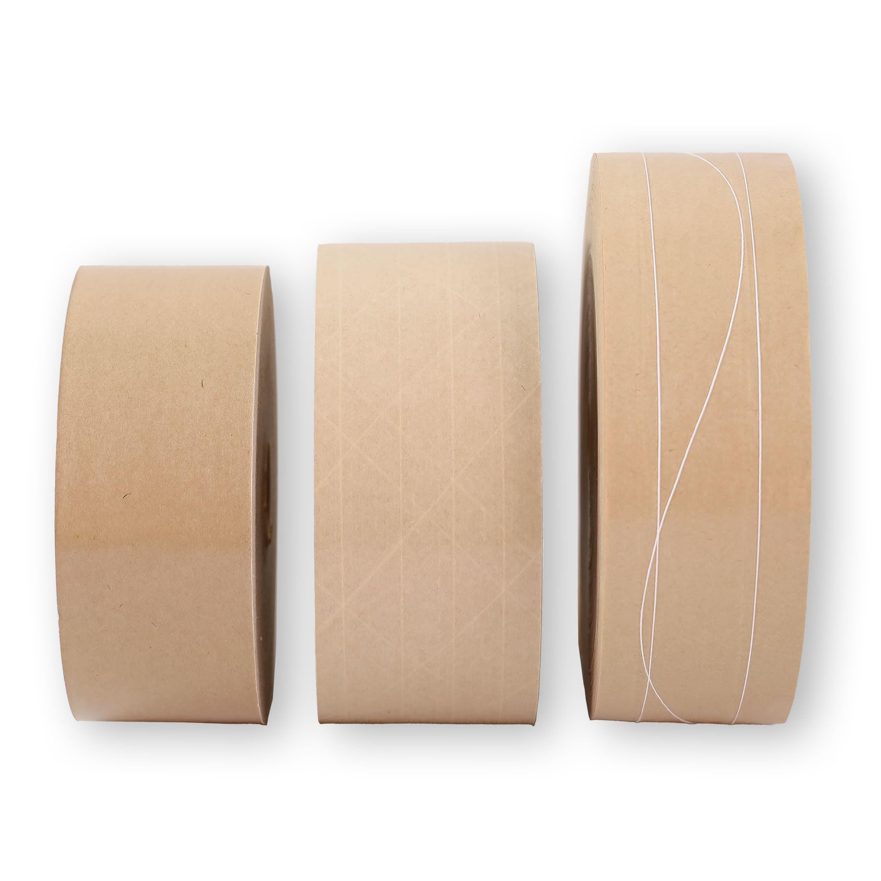 Europack24 6 Rollen Nassklebeband Kraftpapier 70mm x 150m gitterverstärkt | leise abrollend | Paketklebeband für nahezu alle Kartonagen | stark klebendes Packband/Paketband