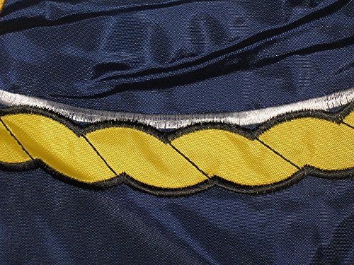 Aes 3X5 Us U.s. Navy Emblem Seal Crest Embroidered Sewn Double Sided Solarmax Nylon Flag 3'X5' Banner With Grommets Gift Set #TOP5